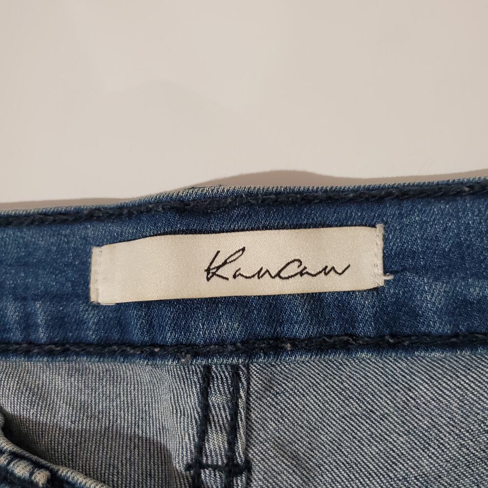 KanCan Distressed Light Wash Mid Rise Skinny Jeans Womens Size 26 Ripped Grunge - Picture 8 of 11